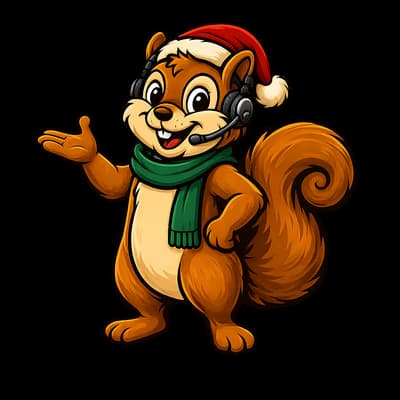 Chestnut & Cheer mascot with a headset ready to help